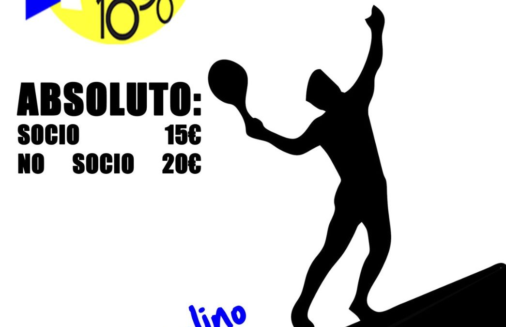 Torneo Absoluto – Tenis 17/19 Julio 2020