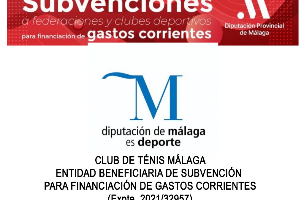 SUBVENCIÓN DEPORTES DIPUTACIÓN DE MÁLAGA