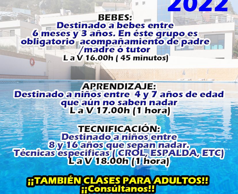 Cursos intensivos de natación