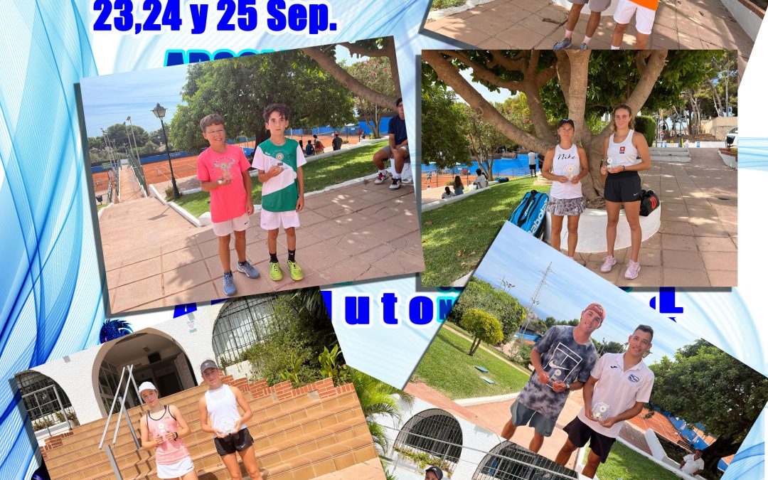 Resumen torneo tenis 23.24 y 25 Sep.