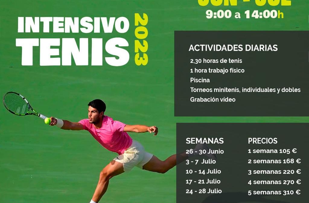 INTENSIVO TENIS VERANO 2023