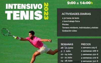 INTENSIVO TENIS VERANO 2023