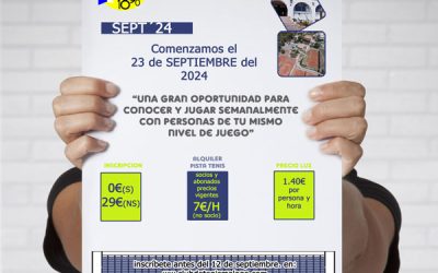 LIGA DE TENIS SEPTIEMBRE 2024