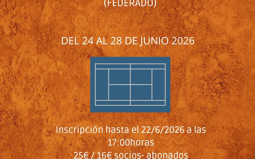 Torneo de Tenis 24-28 de junio
